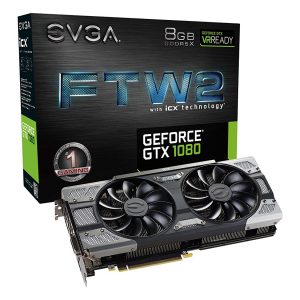 EVGA GeForce GTX 1080 FTW2 GAMING, 8GB GDDR5X, iCX Technology - 9 Thermal Sensors & RGB LED G/P/M, 08G-P4-6686-KR